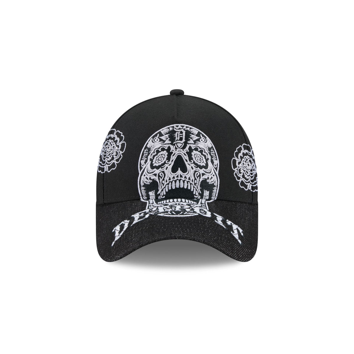 Detroit Tigers Day of the Dead Skull 9FORTY A-Frame Snapback Hat