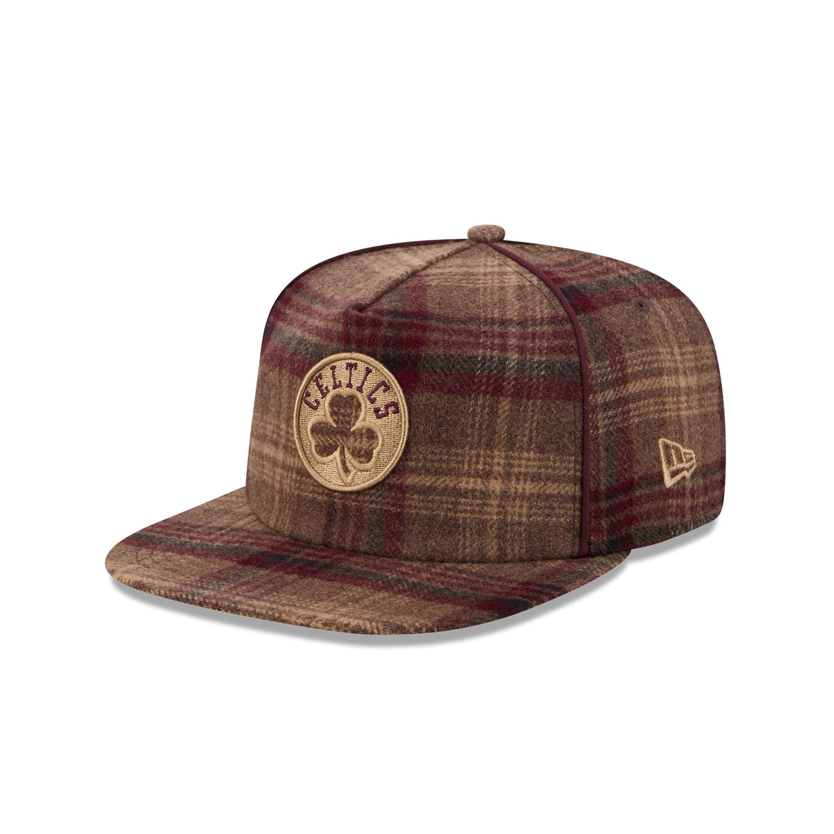 Boston Celtics Fall Plaid 19TWENTY Snapback Hat