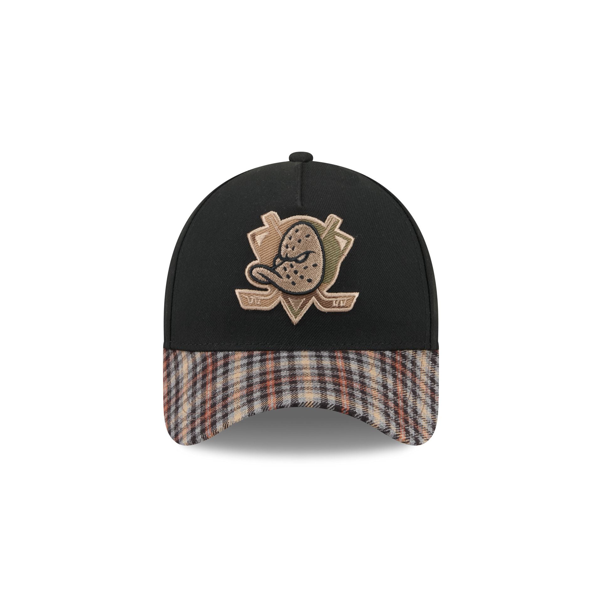 Anaheim Ducks Fall Plaid Visor 59FORTY A-Frame Fitted Hat – New