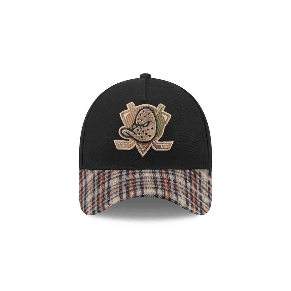 Anaheim Ducks Fall Plaid Visor 59FORTY A-Frame Fitted Hat