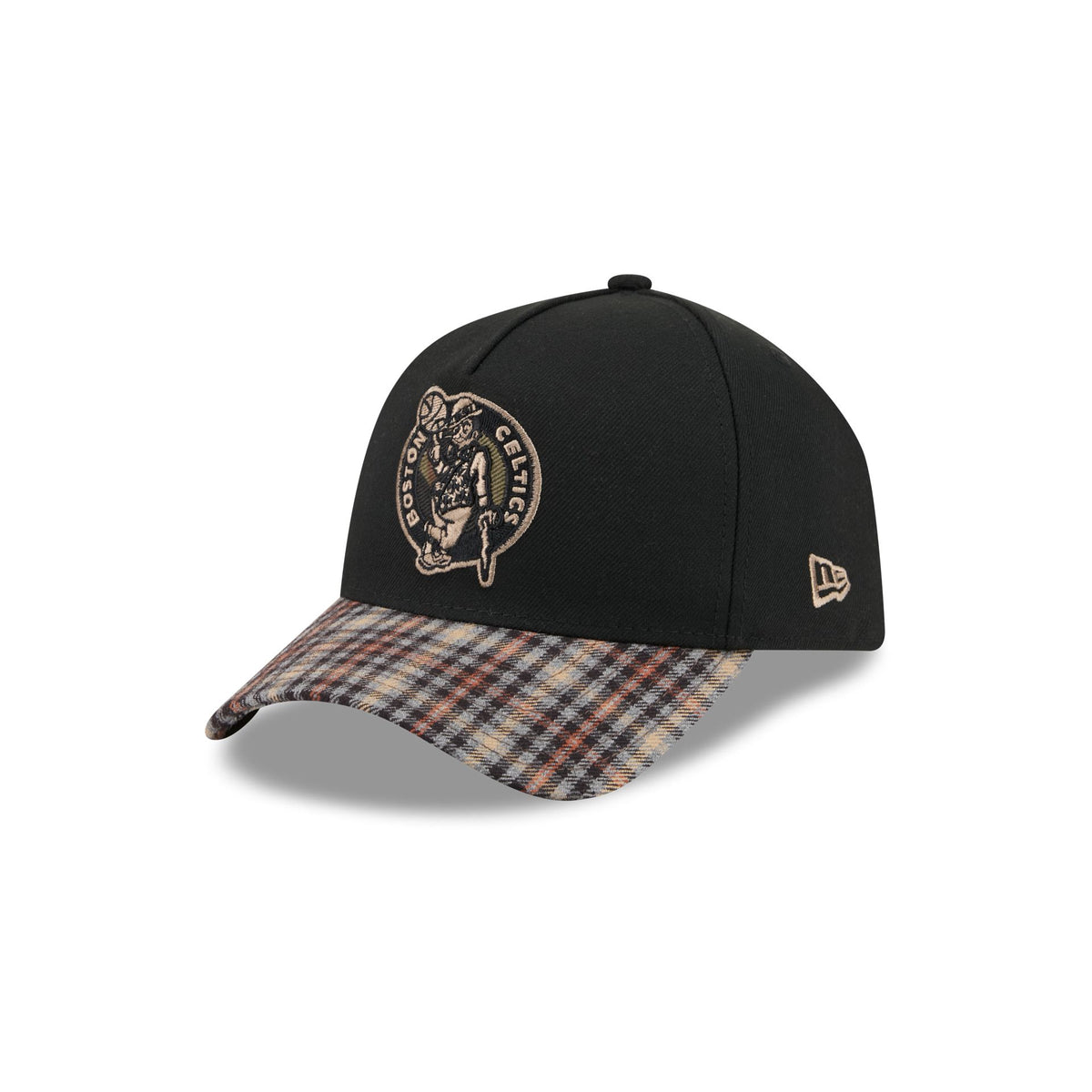 Boston Celtics Fall Plaid Visor 59FORTY A-Frame Fitted Hat