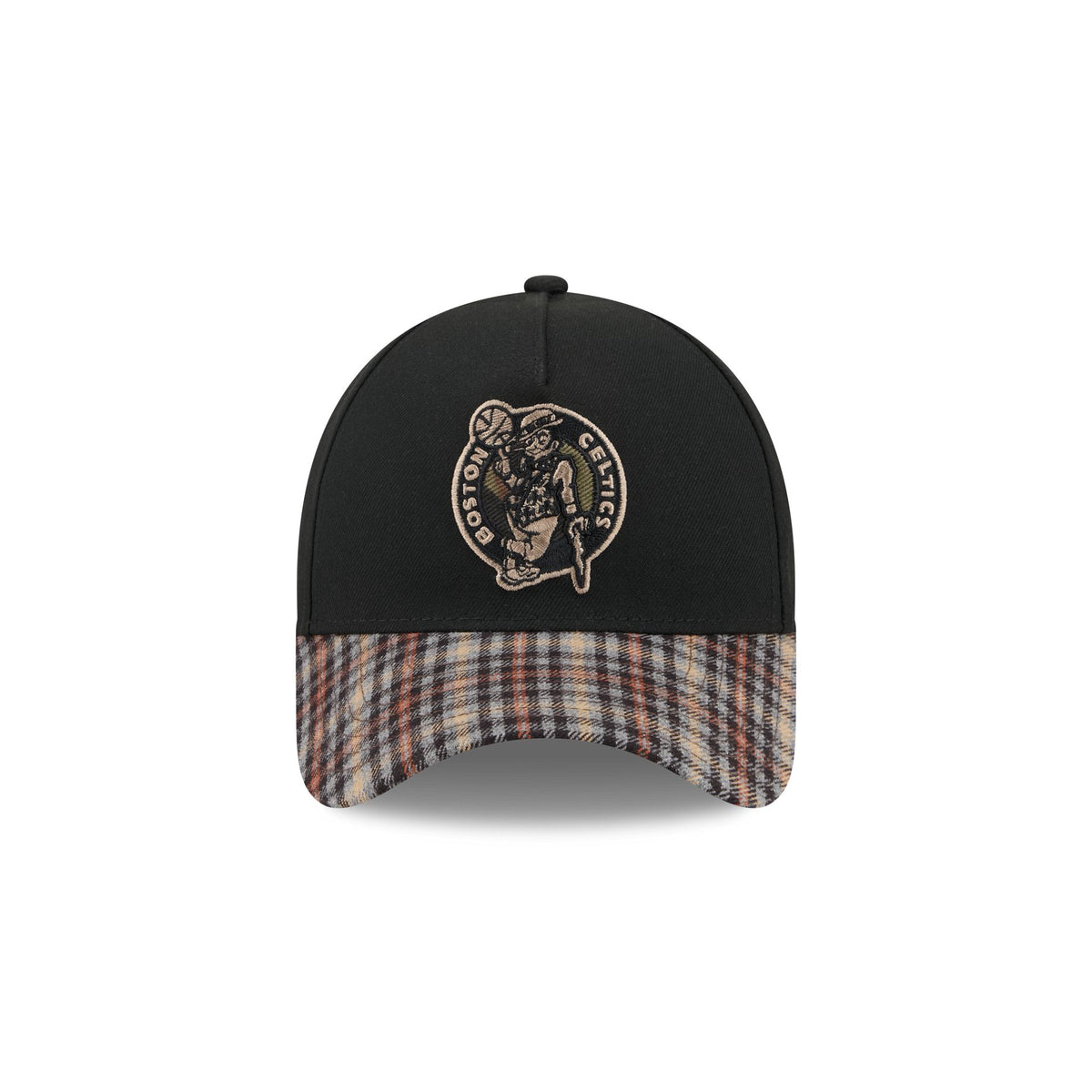 Boston Celtics Fall Plaid Visor 59FORTY A-Frame Fitted Hat