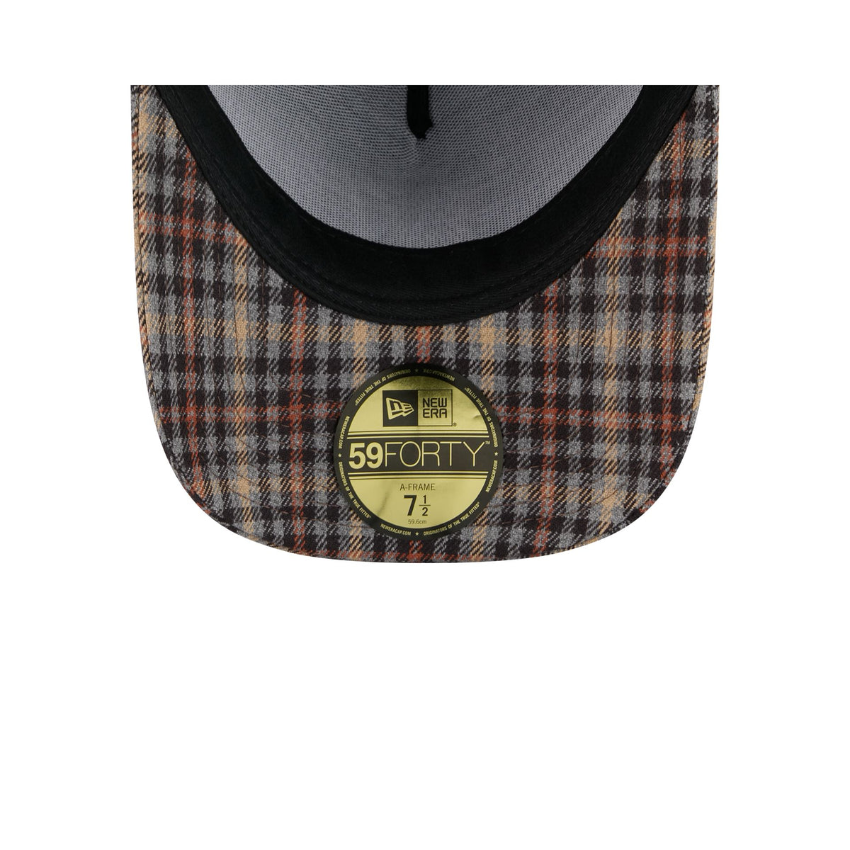 New York Yankees Fall Plaid Visor 59FORTY A-Frame Fitted Hat