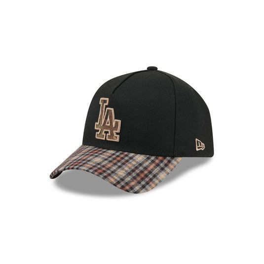 Los Angeles Dodgers Fall Plaid Visor 59FORTY A-Frame Fitted Hat