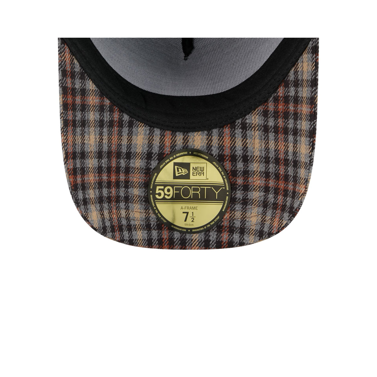 New York Mets Fall Plaid Visor 59FORTY A-Frame Fitted Hat