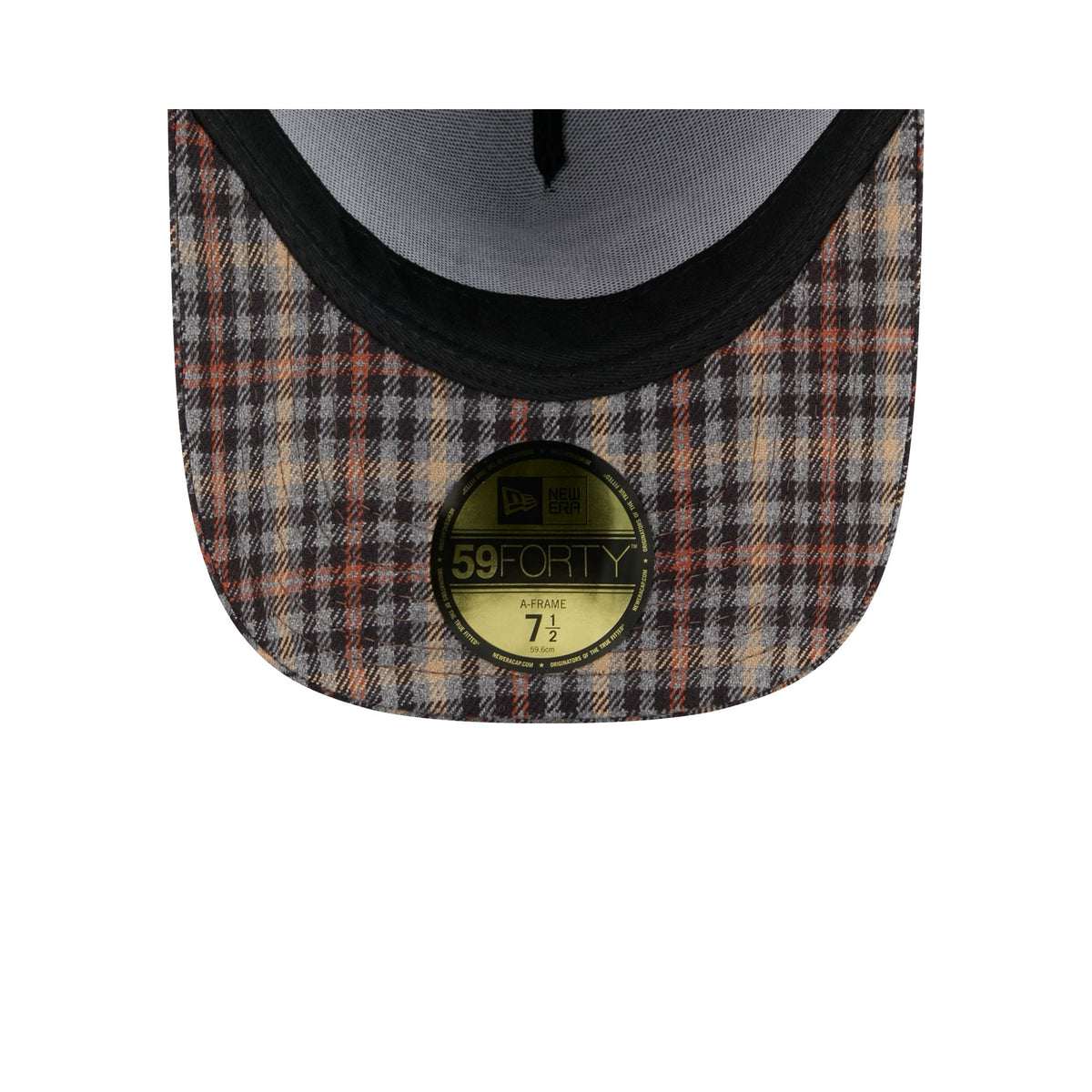 Kansas City Chiefs Fall Plaid Visor 59FORTY A-Frame Fitted Hat