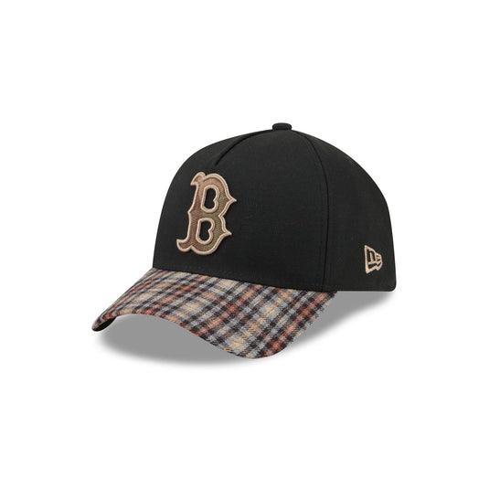 Boston Red Sox Fall Plaid Visor 59FORTY A-Frame Fitted Hat