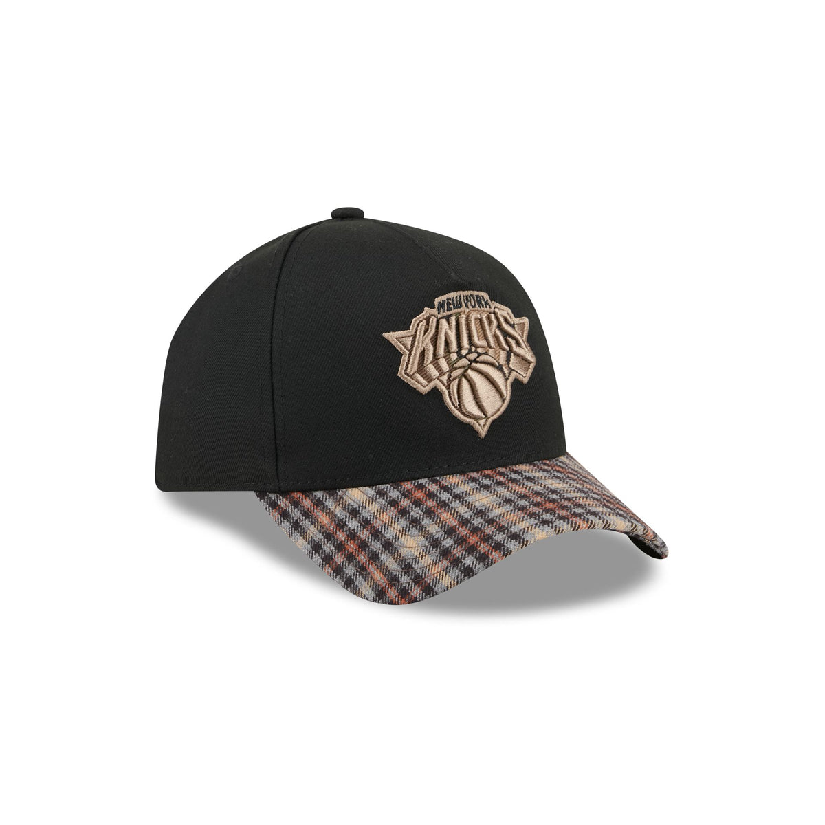 New York Knicks Fall Plaid Visor 59FORTY A-Frame Fitted Hat