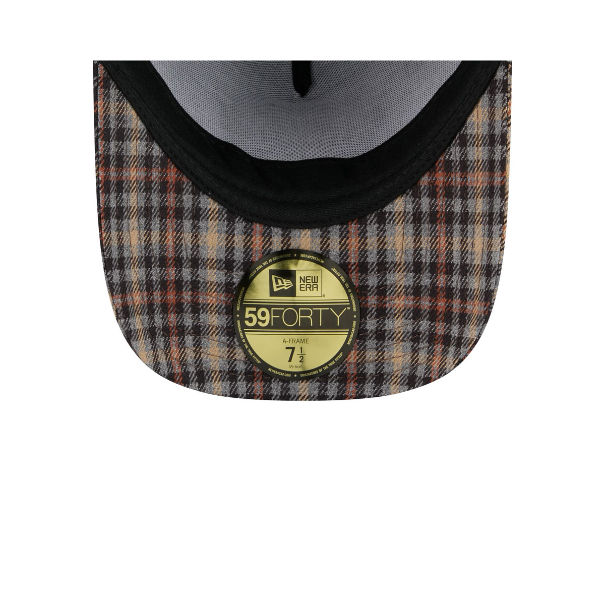 New York Knicks Fall Plaid Visor 59FORTY A-Frame Fitted Hat