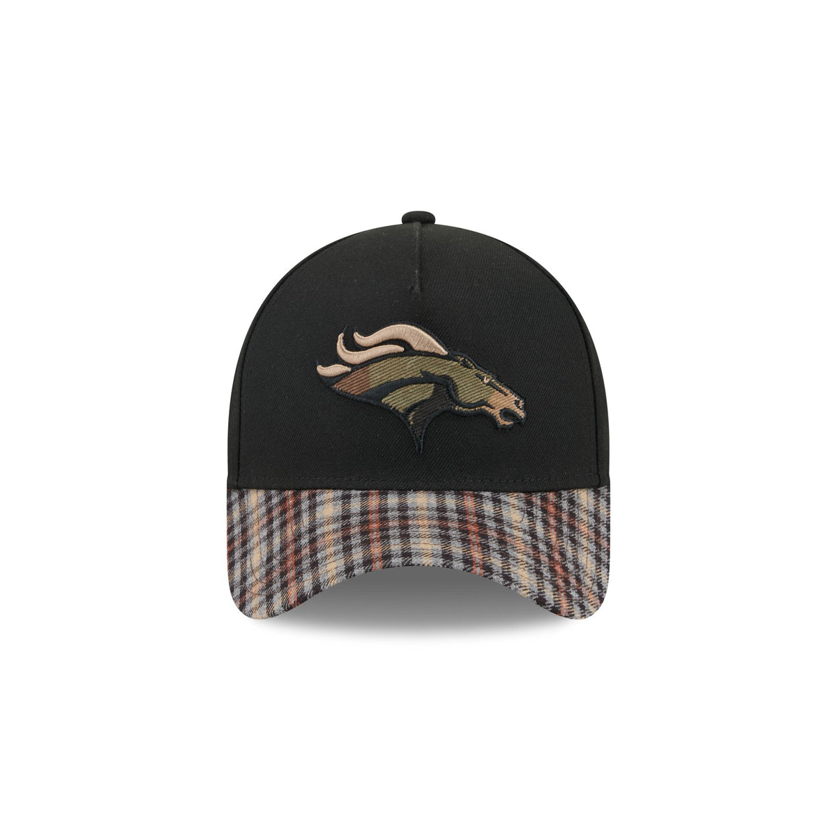 Denver Broncos Fall Plaid Visor 59FORTY A-Frame Fitted Hat