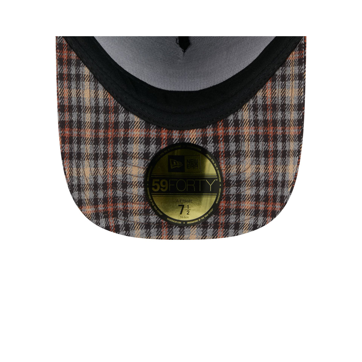 Denver Broncos Fall Plaid Visor 59FORTY A-Frame Fitted Hat