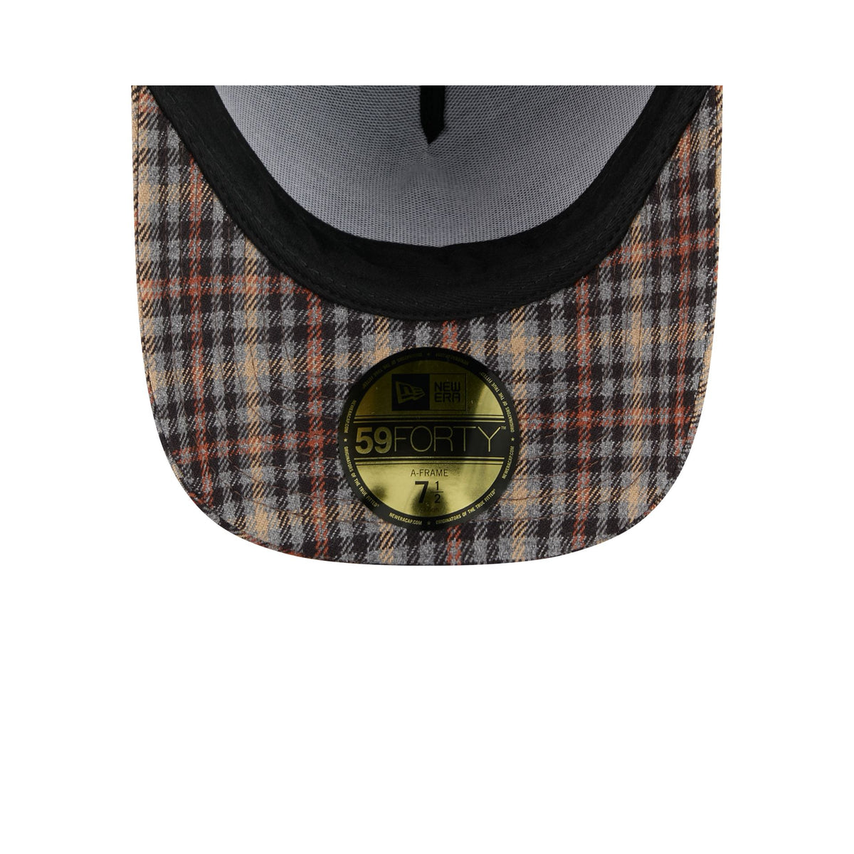 Dallas Cowboys Fall Plaid Visor 59FORTY A-Frame Fitted Hat