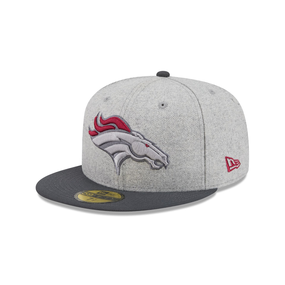 Denver Broncos Gray Herringbone 59FIFTY Fitted Hat
