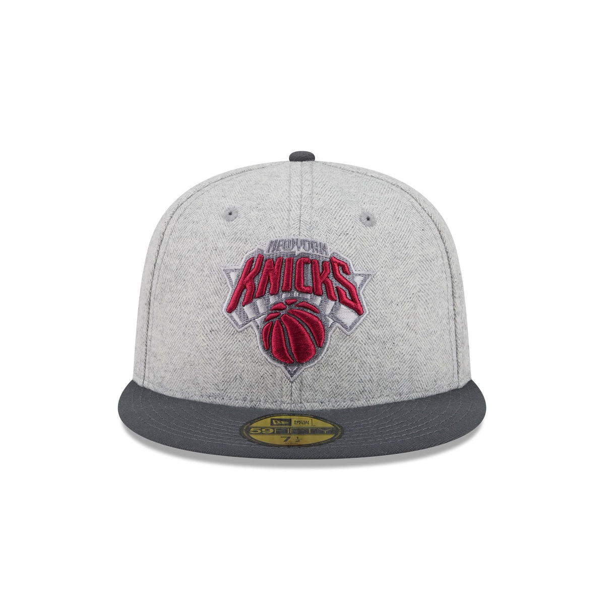 New York Knicks Gray Herringbone 59FIFTY Fitted Hat