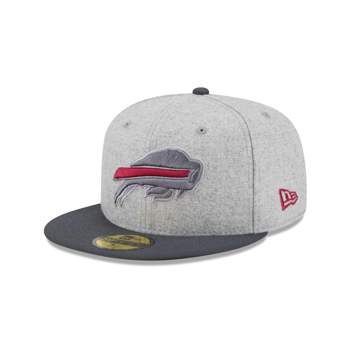 Buffalo Bills Gray Herringbone 59FIFTY Fitted Hat
