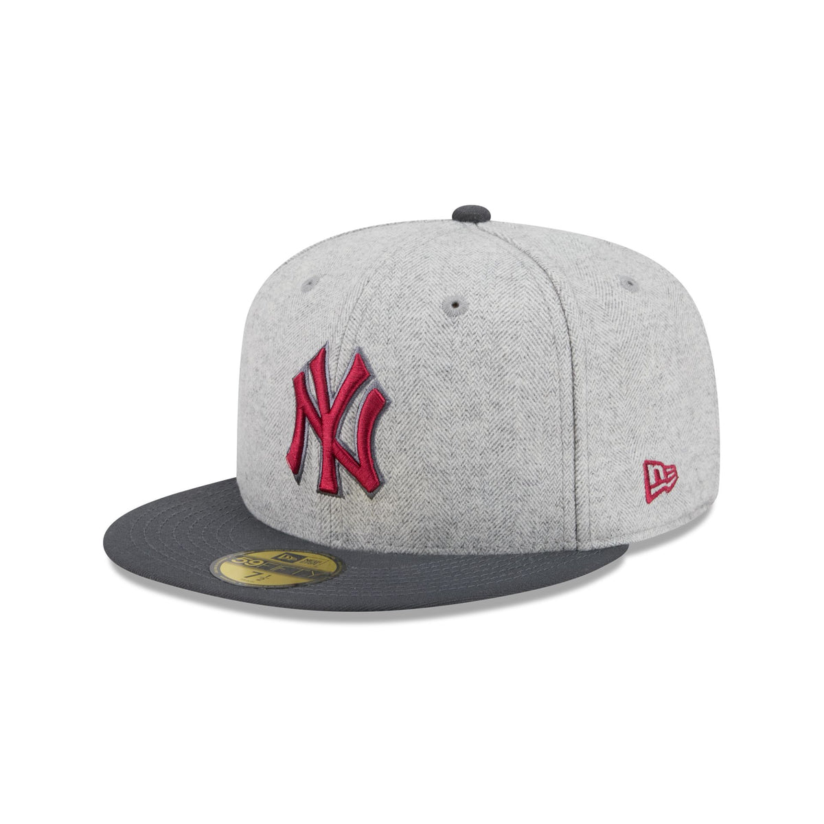 New York Yankees Gray Herringbone 59FIFTY Fitted Hat