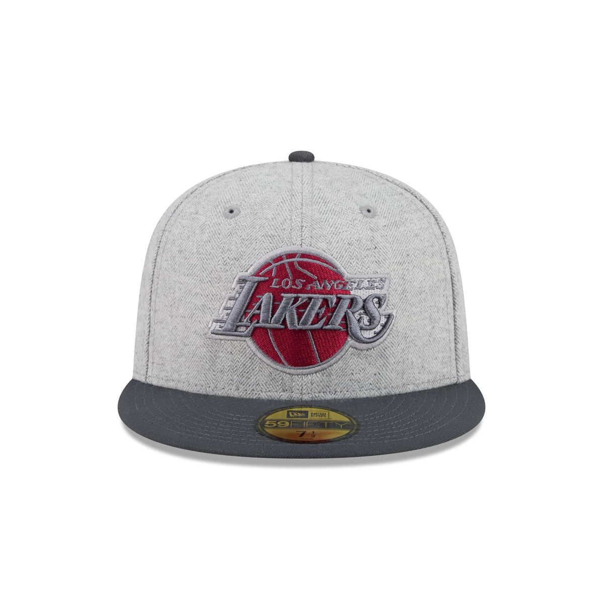 Los Angeles Lakers Gray Herringbone 59FIFTY Fitted Hat