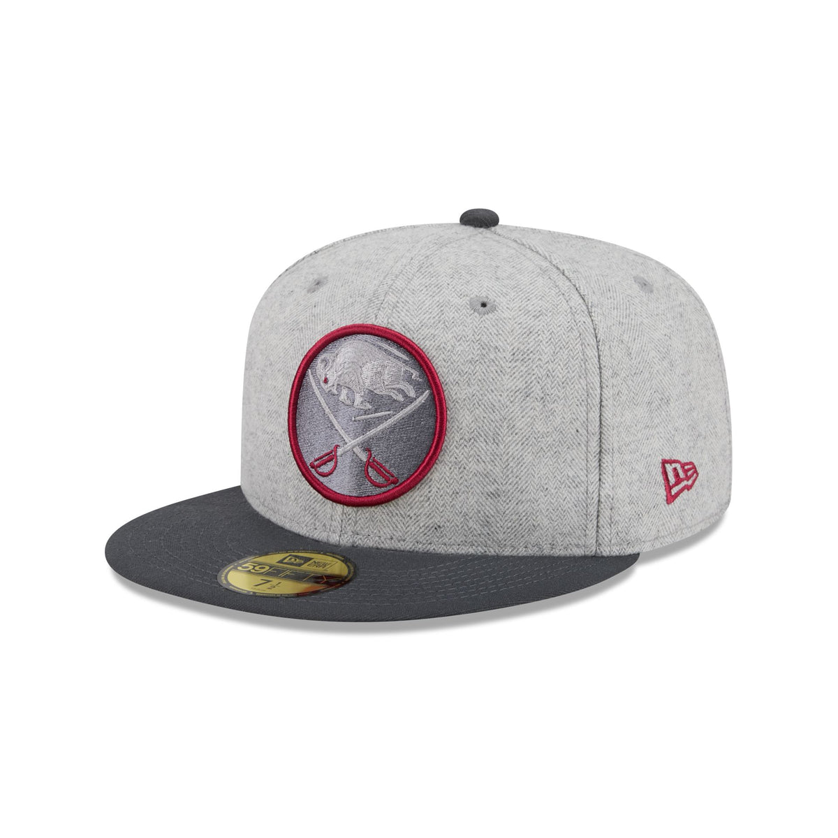 Buffalo Sabres Gray Herringbone 59FIFTY Fitted Hat