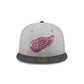 Detroit Red Wings Gray Herringbone 59FIFTY Fitted Hat