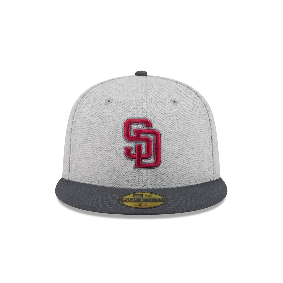 San Diego Padres Gray Herringbone 59FIFTY Fitted Hat