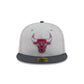 Chicago Bulls Gray Herringbone 59FIFTY Fitted Hat