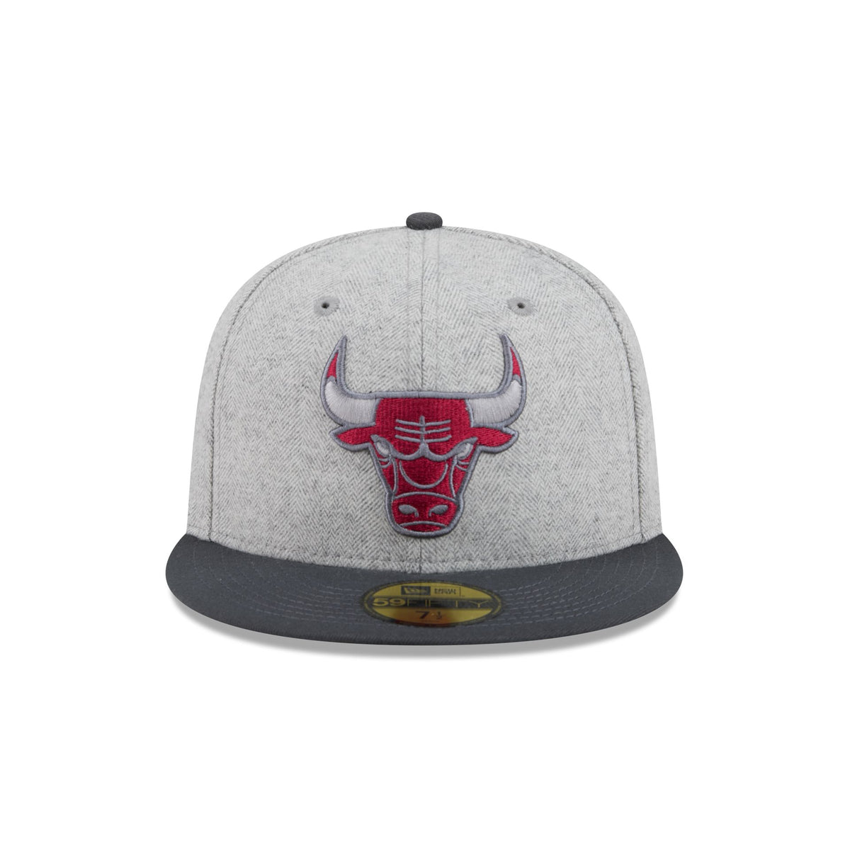 Chicago Bulls Gray Herringbone 59FIFTY Fitted Hat