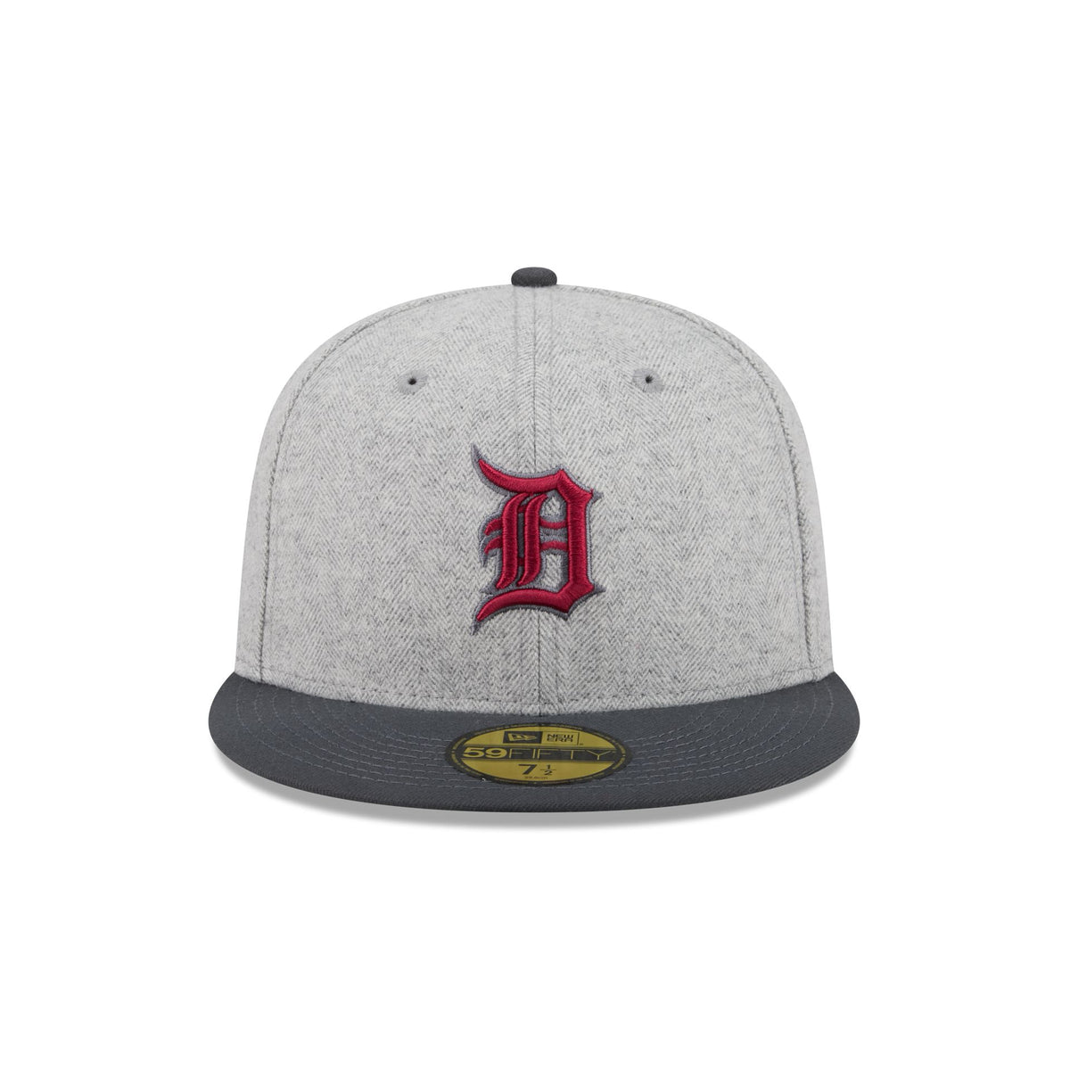 Detroit Tigers Gray Herringbone 59FIFTY Fitted Hat