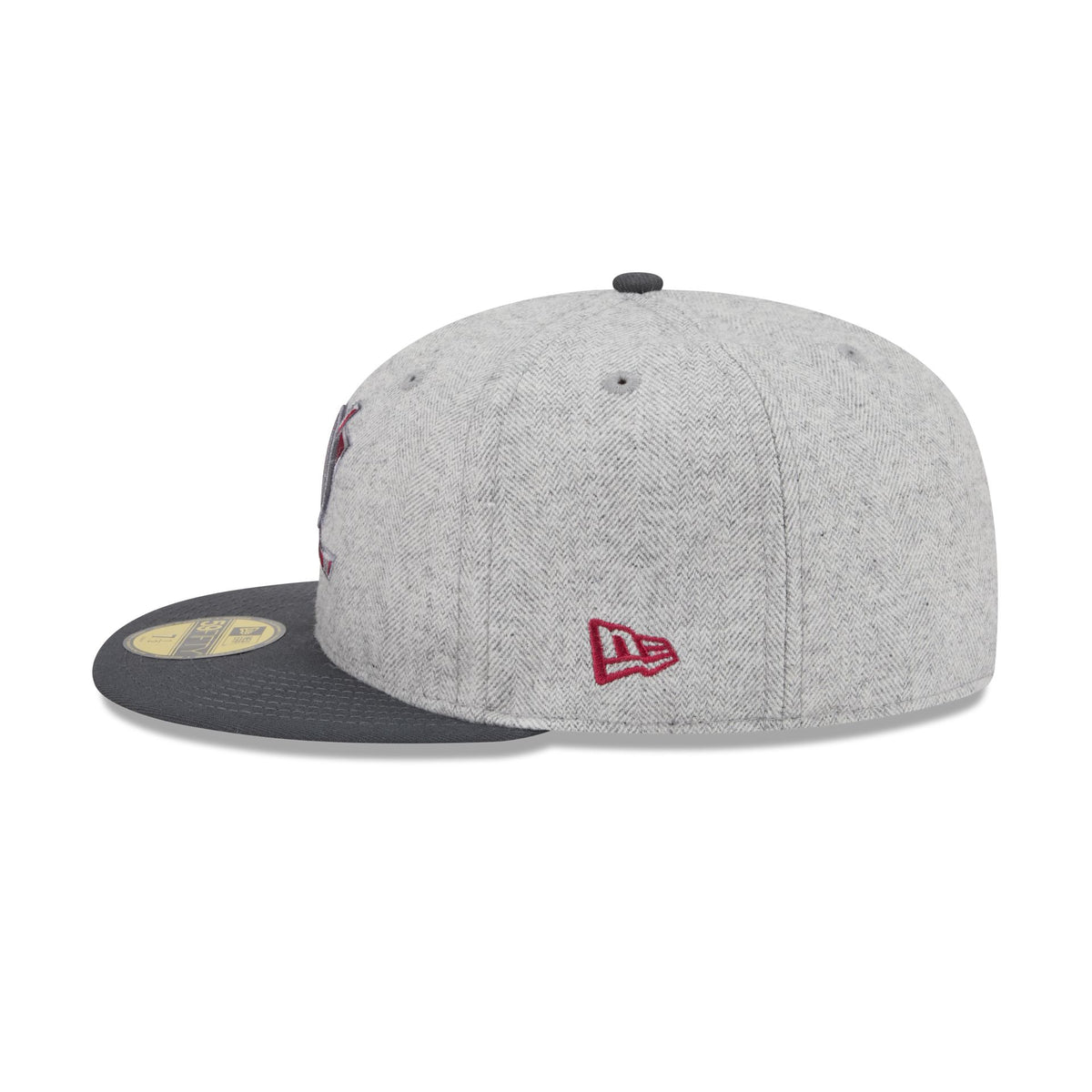 Anaheim Ducks Gray Herringbone 59FIFTY Fitted Hat