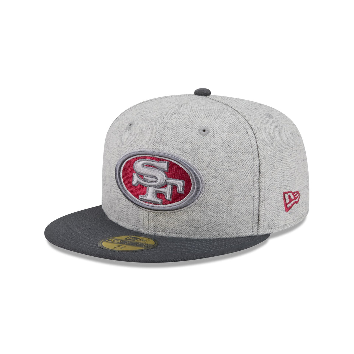 San Francisco 49ers Gray Herringbone 59FIFTY Fitted Hat