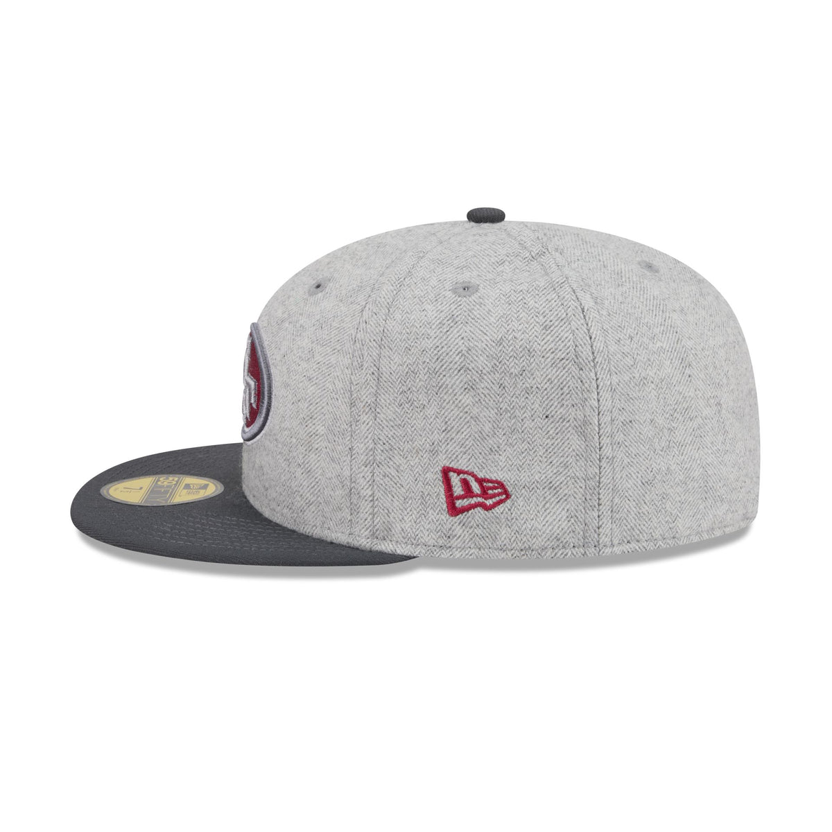 San Francisco 49ers Gray Herringbone 59FIFTY Fitted Hat