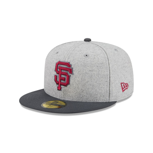 San Francisco Giants Gray Herringbone 59FIFTY Fitted Hat