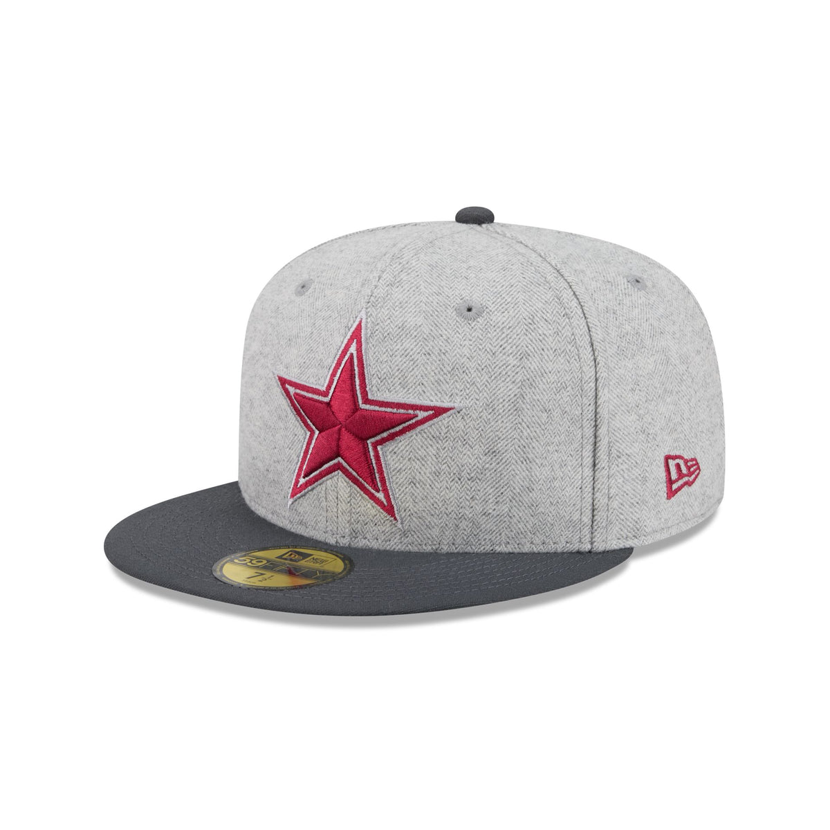 Dallas Cowboys Gray Herringbone 59FIFTY Fitted Hat