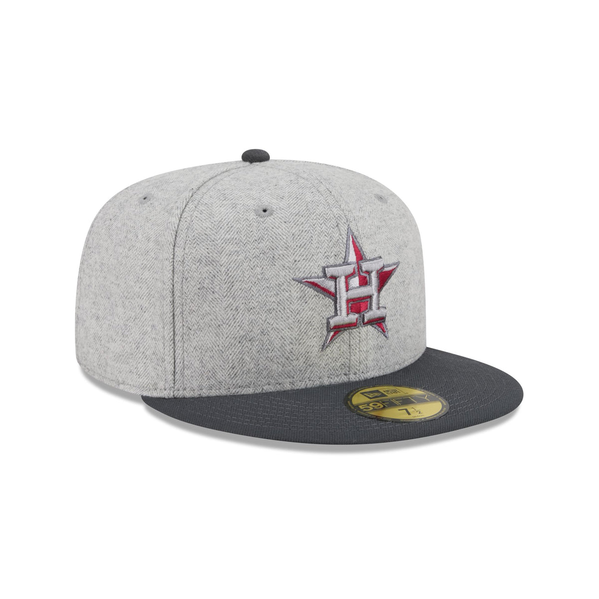 Houston Astros Gray Herringbone 59FIFTY Fitted Hat
