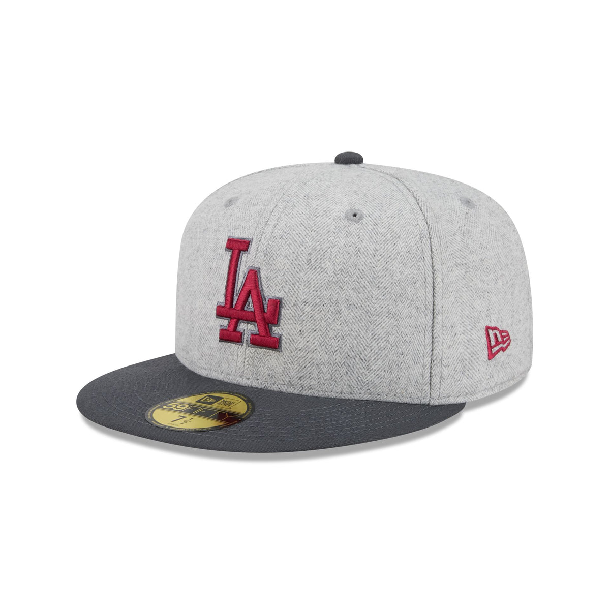 Los Angeles Dodgers Gray Herringbone 59FIFTY Fitted Hat
