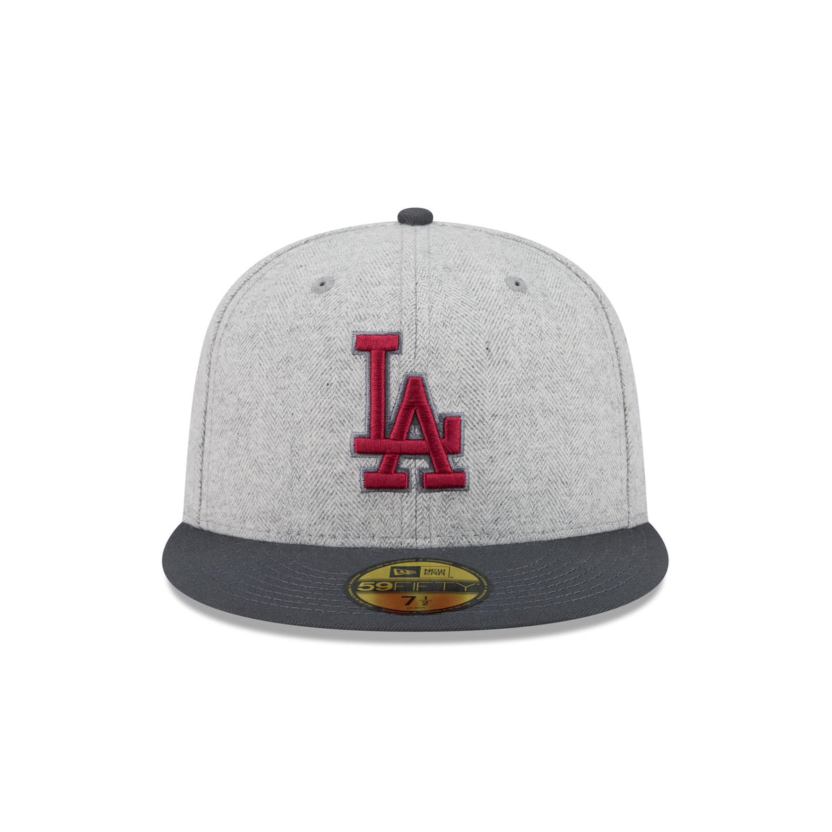 Los Angeles Dodgers Gray Herringbone 59FIFTY Fitted Hat