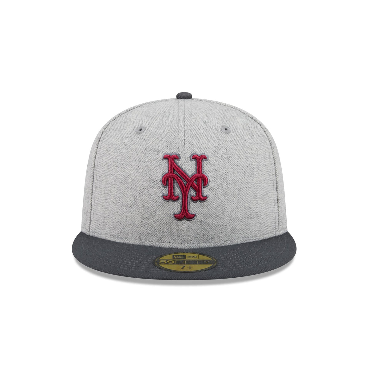 New York Mets Gray Herringbone 59FIFTY Fitted Hat