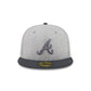 Atlanta Braves Gray Herringbone 59FIFTY Fitted Hat