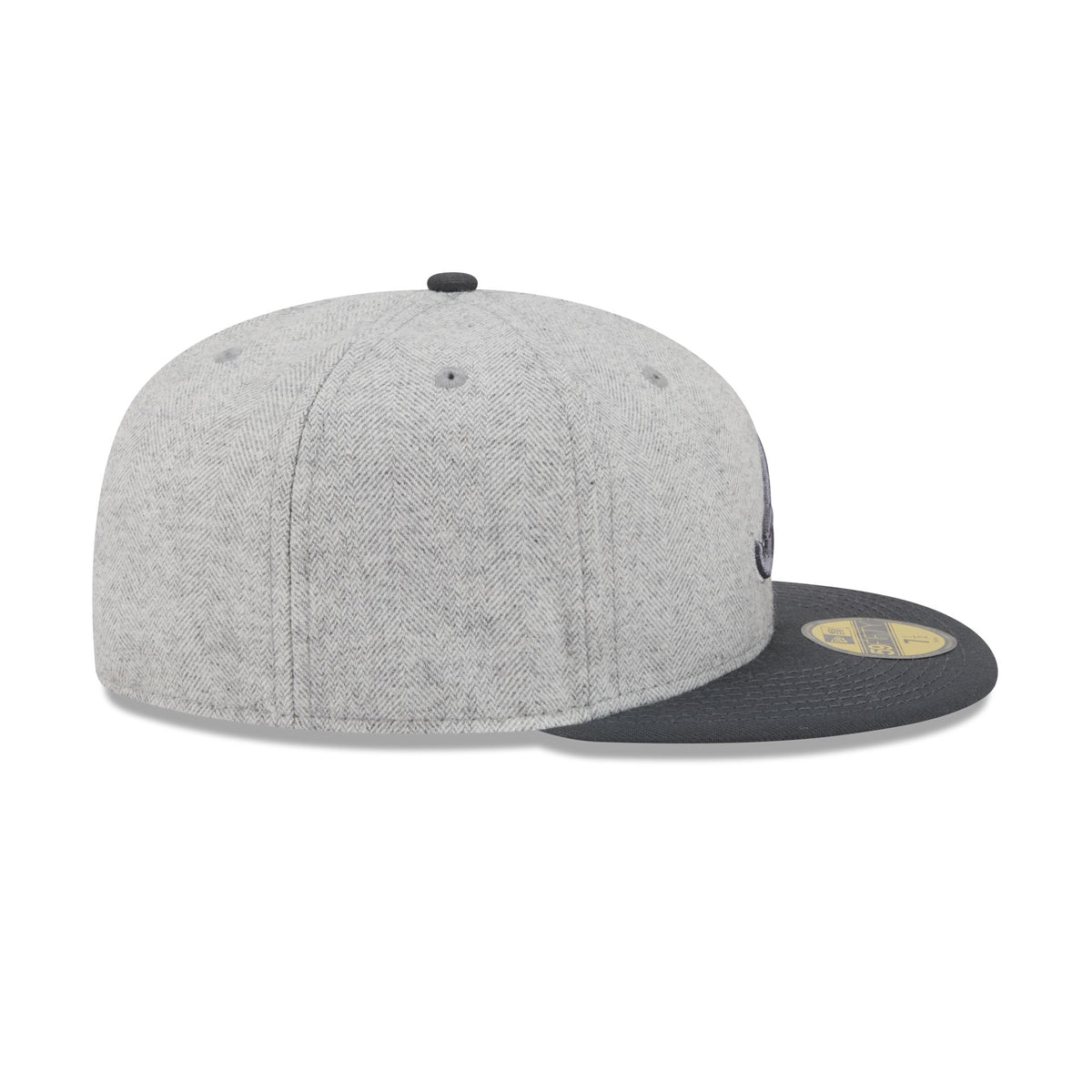 Atlanta Braves Gray Herringbone 59FIFTY Fitted Hat
