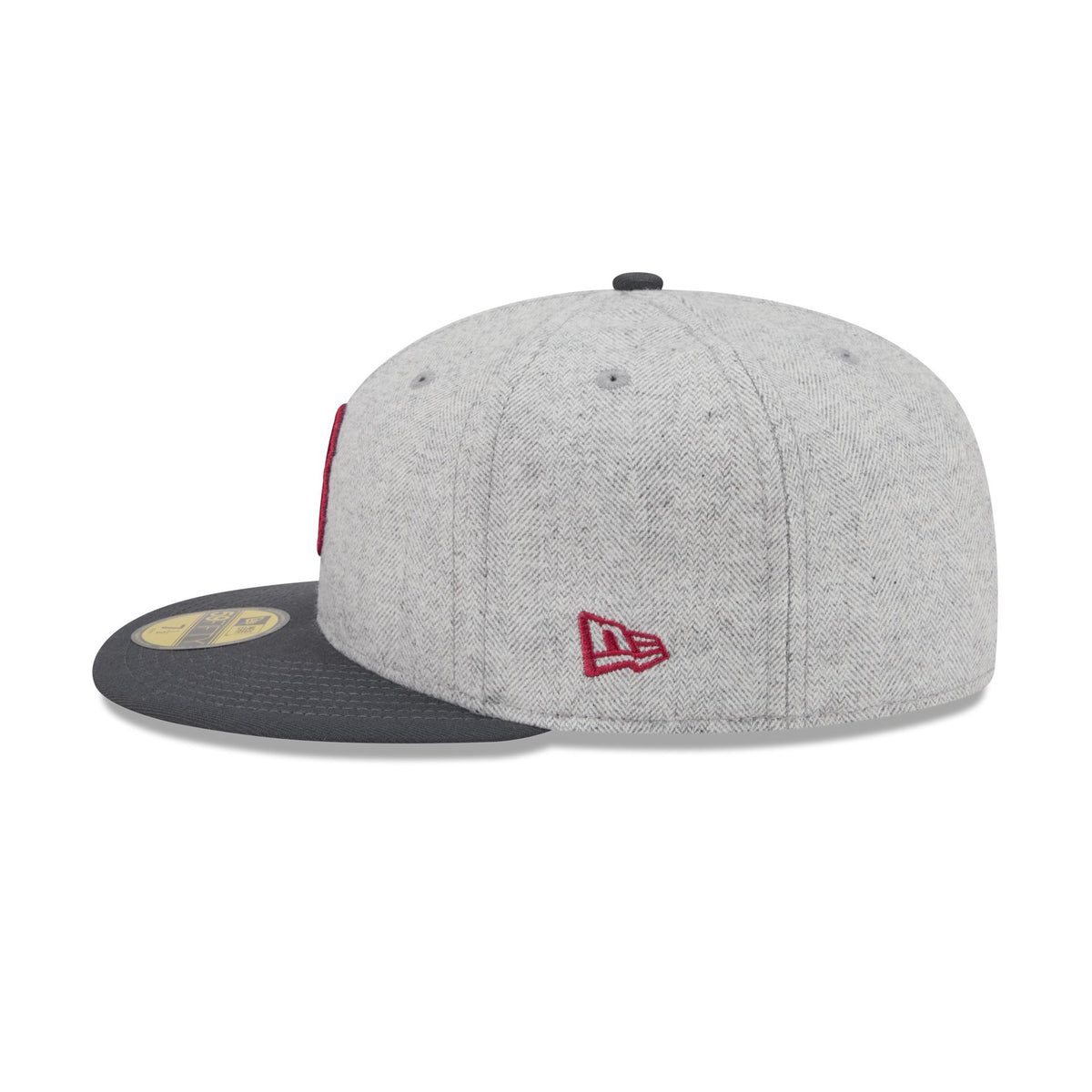 Boston Red Sox Gray Herringbone 59FIFTY Fitted Hat