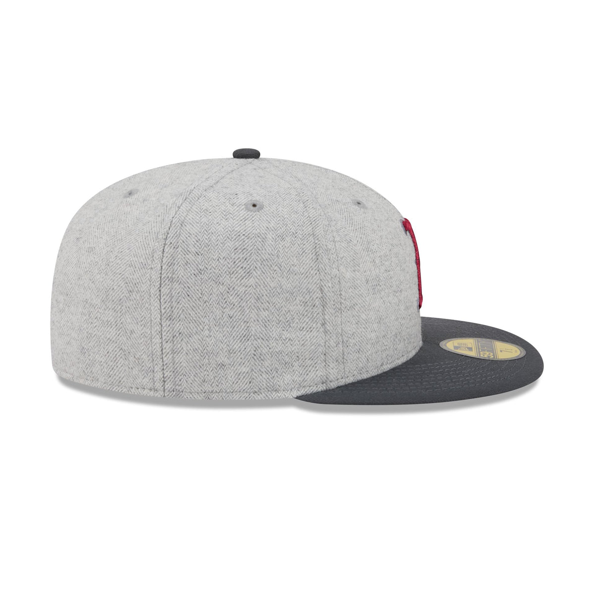 Boston Red Sox Gray Herringbone 59FIFTY Fitted Hat