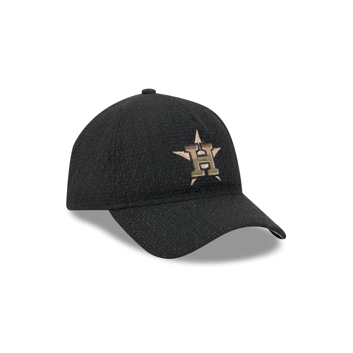 Houston Astros Camo Logo Boucle 9FORTY A-Frame Unstructured Snapback Hat