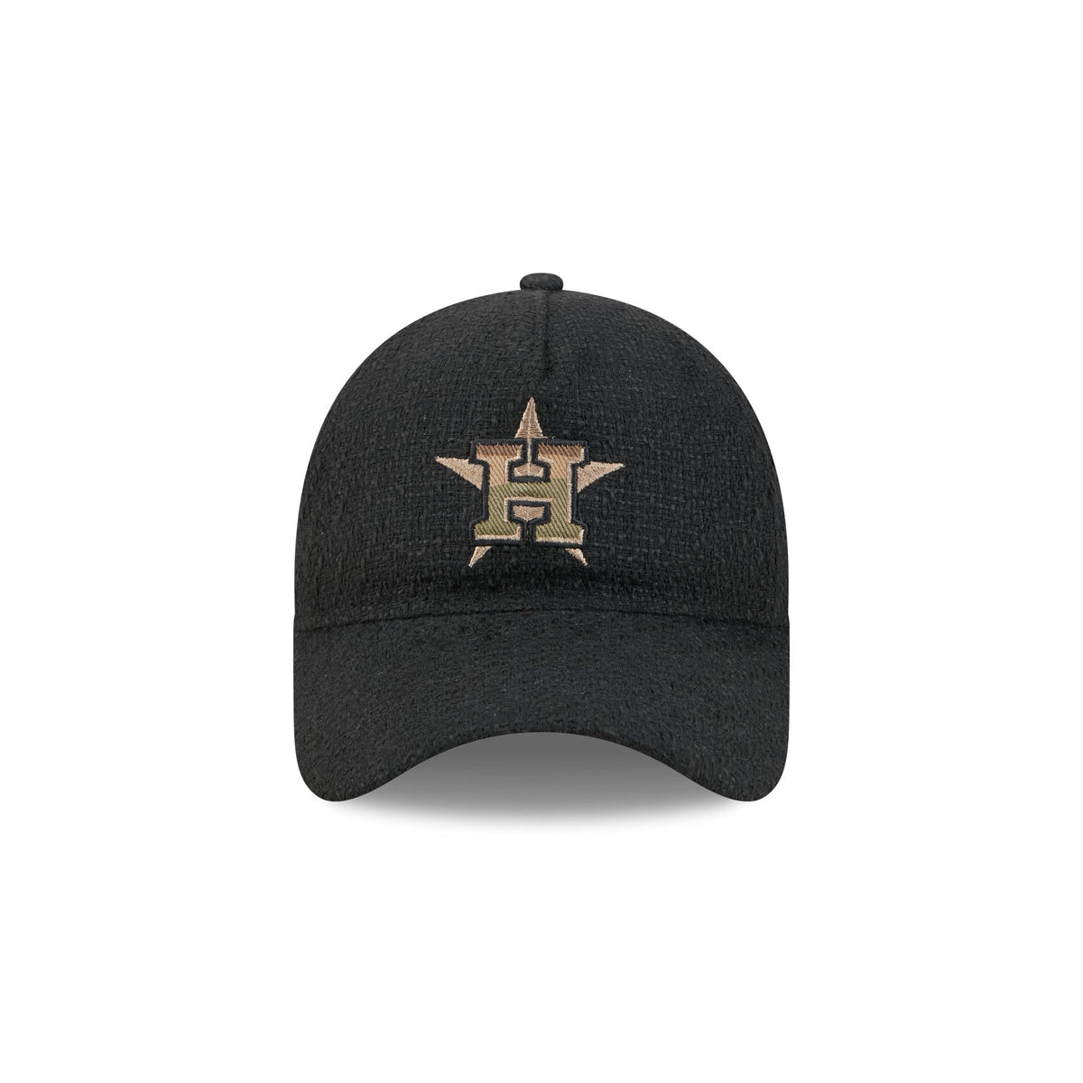 Houston Astros Camo Logo Boucle 9FORTY A-Frame Unstructured Snapback Hat