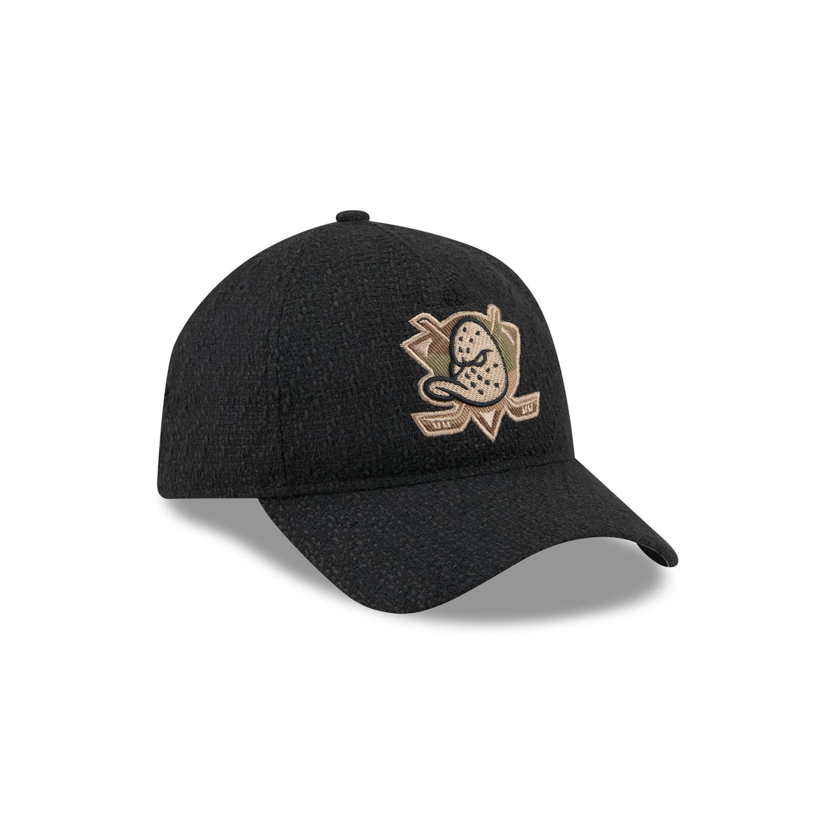 Anaheim Ducks Camo Logo Boucle 9FORTY A-Frame Unstructured Snapback Hat