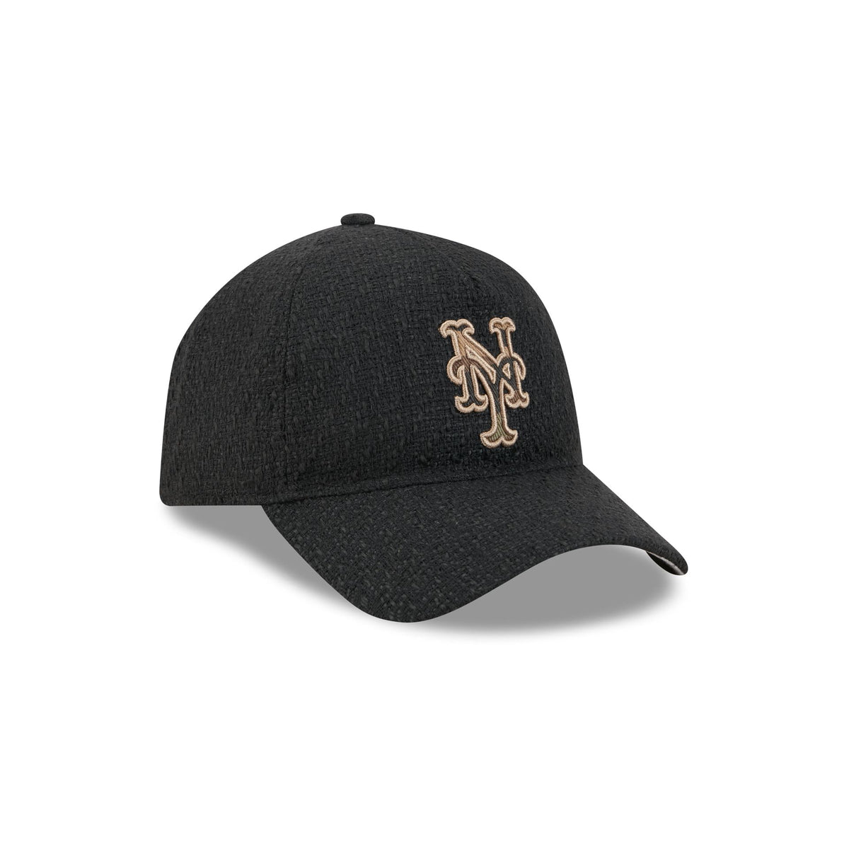 New York Mets Camo Logo Boucle 9FORTY A-Frame Unstructured Snapback Hat
