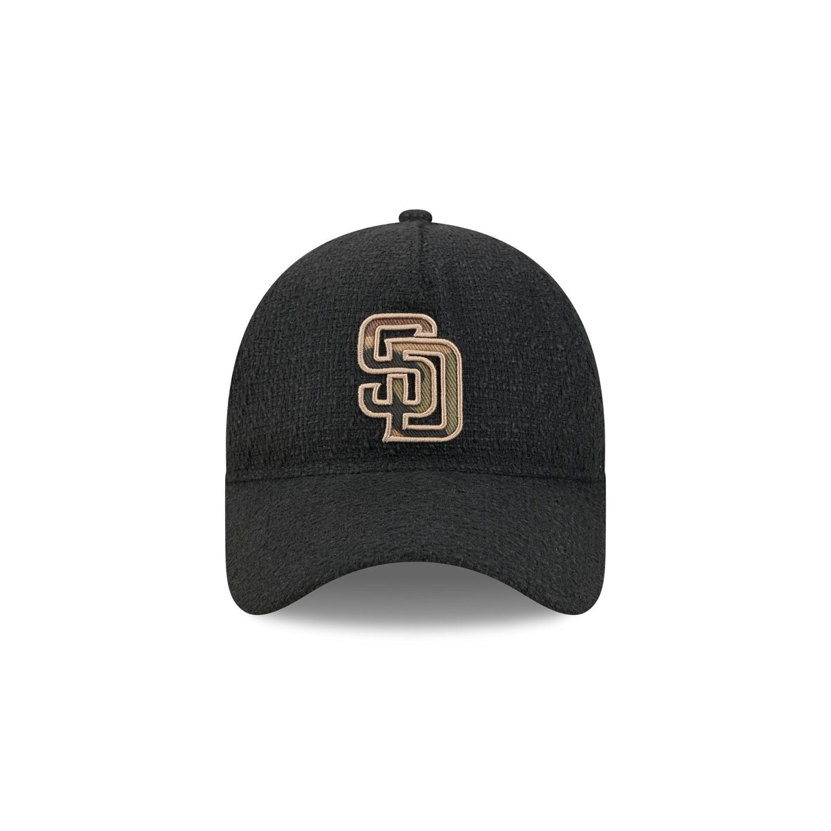 San Diego Padres Camo Logo Boucle 9FORTY A-Frame Unstructured Snapback Hat