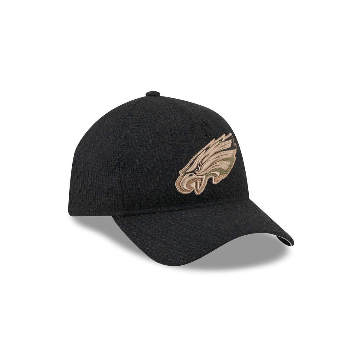 Philadelphia Eagles Camo Logo Boucle 9FORTY A-Frame Unstructured Snapback Hat