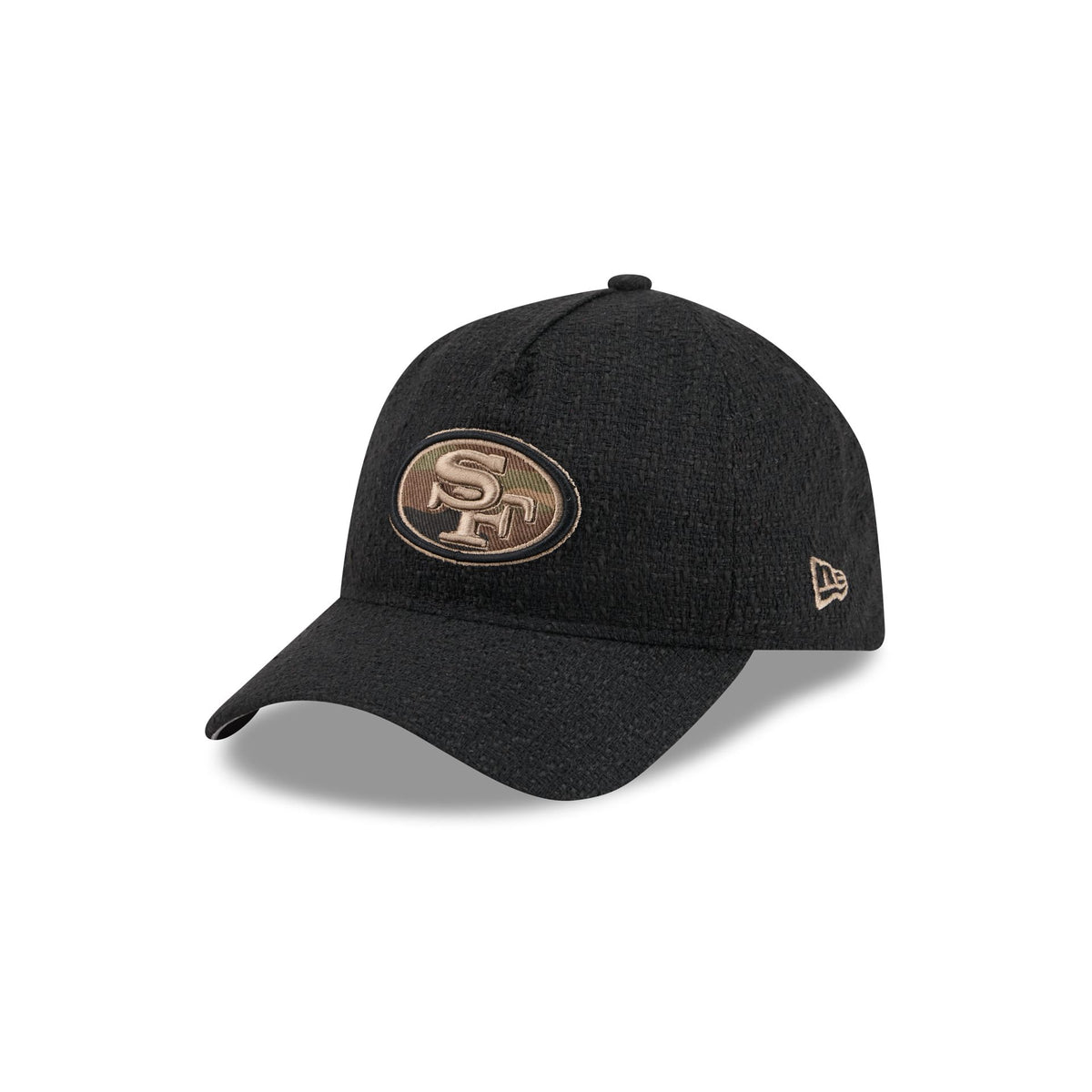 San Francisco 49ers Camo Logo Boucle 9FORTY A-Frame Unstructured Snapback Hat
