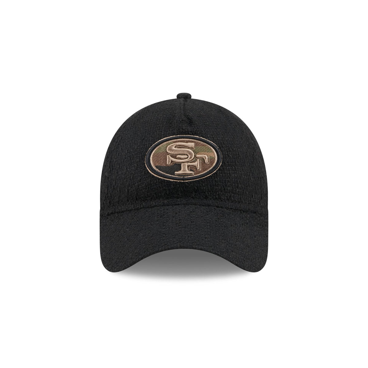 San Francisco 49ers Camo Logo Boucle 9FORTY A-Frame Unstructured Snapback Hat