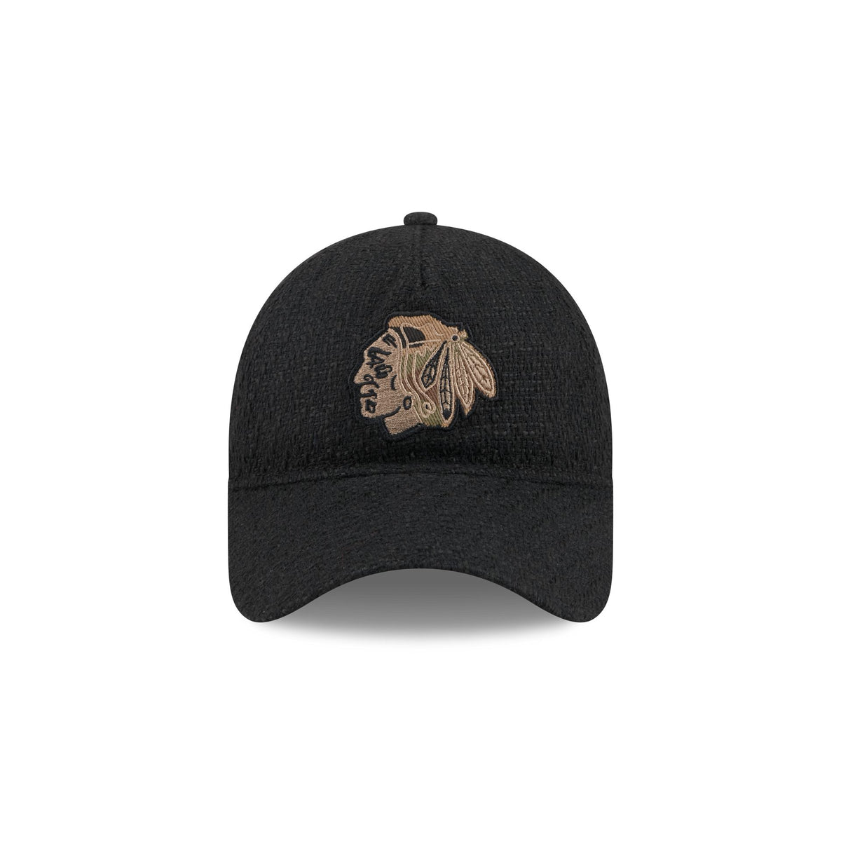 Chicago Blackhawks Camo Logo Boucle 9FORTY A-Frame Unstructured Snapback Hat