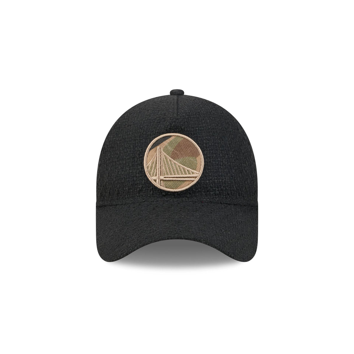 Golden State Warriors Camo Logo Boucle 9FORTY A-Frame Unstructured Snapback Hat